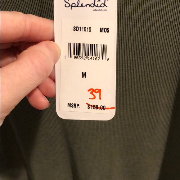 Splendid jersey dress with laceup detail - Picture 5 of 6